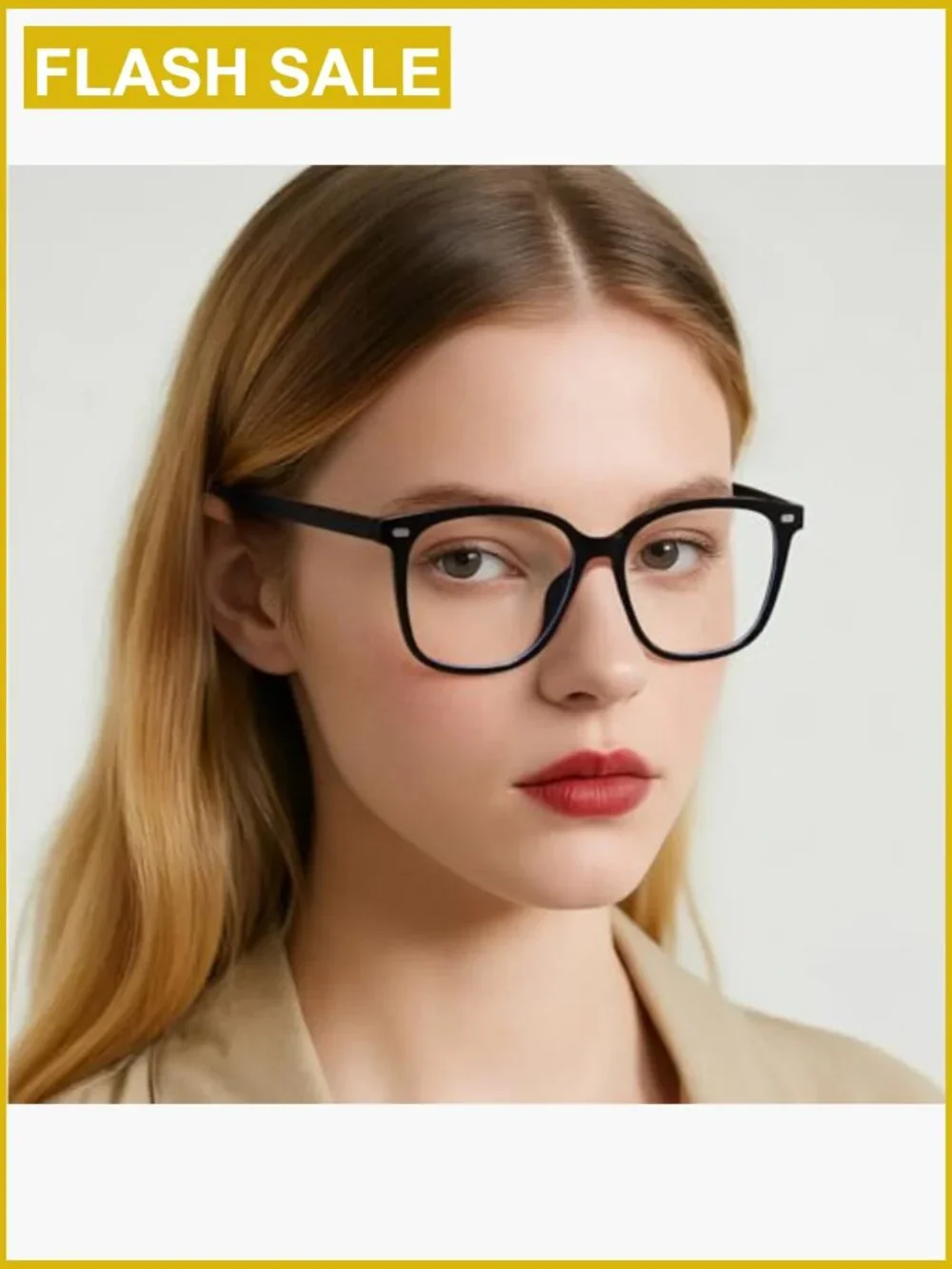 Oversized Blue Light Blocking Glasses for Women, Computer Reading, Anti Glare
